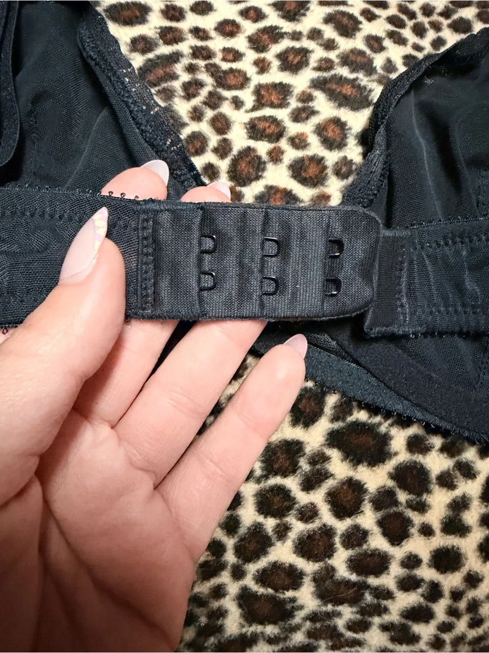NWT Victoria Secret Black Lace Unlined Bra with Pink Trim